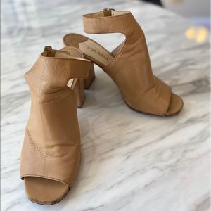 Authentic Prada Nude Heeled Sandals